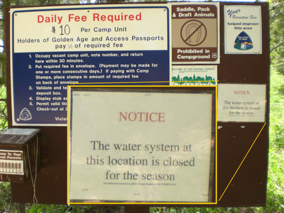 Lynx Pass NF Campground - What a disappointment.